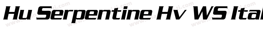 Hu Serpentine Hv WS Italic字体转换